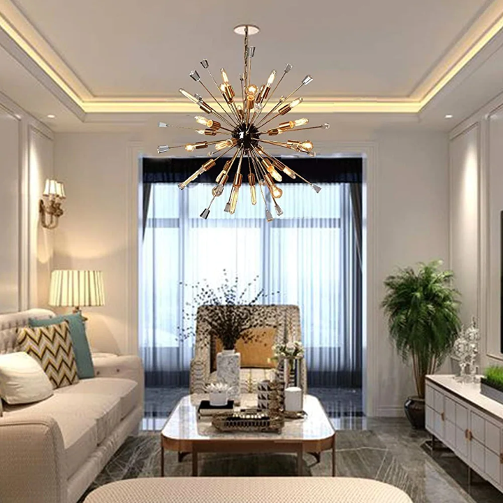 24 Light Chandelier in Gold finish