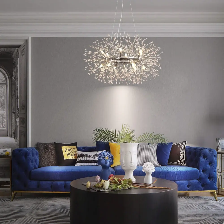 Firework Crystal Sputnik Wagon Wheel Chandelier - Image 4