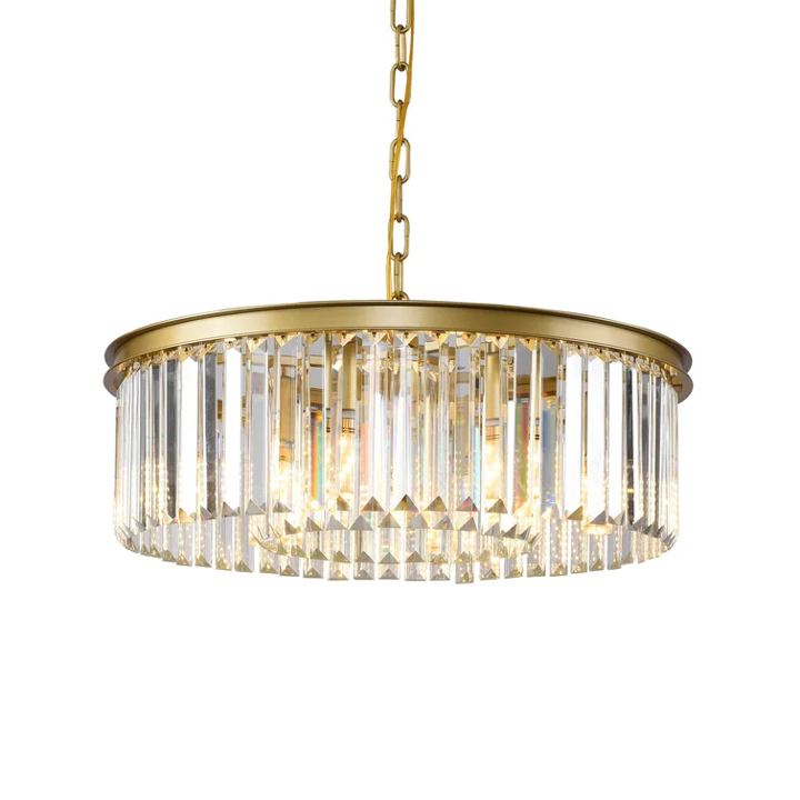 Geboe 6 - Light Crystal Dimmable Drum Chandelier - Image 5