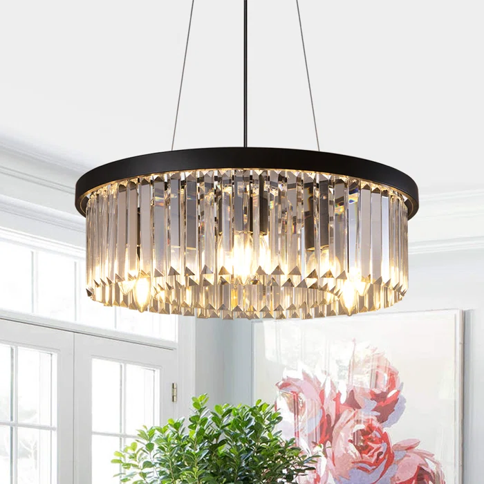 Keon 6 - Light Dimmable Drum Chandelier - Image 4
